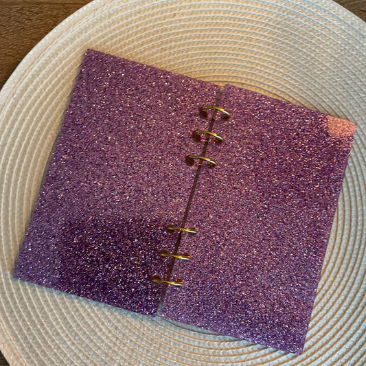 Classeur A6 rigide pailleté