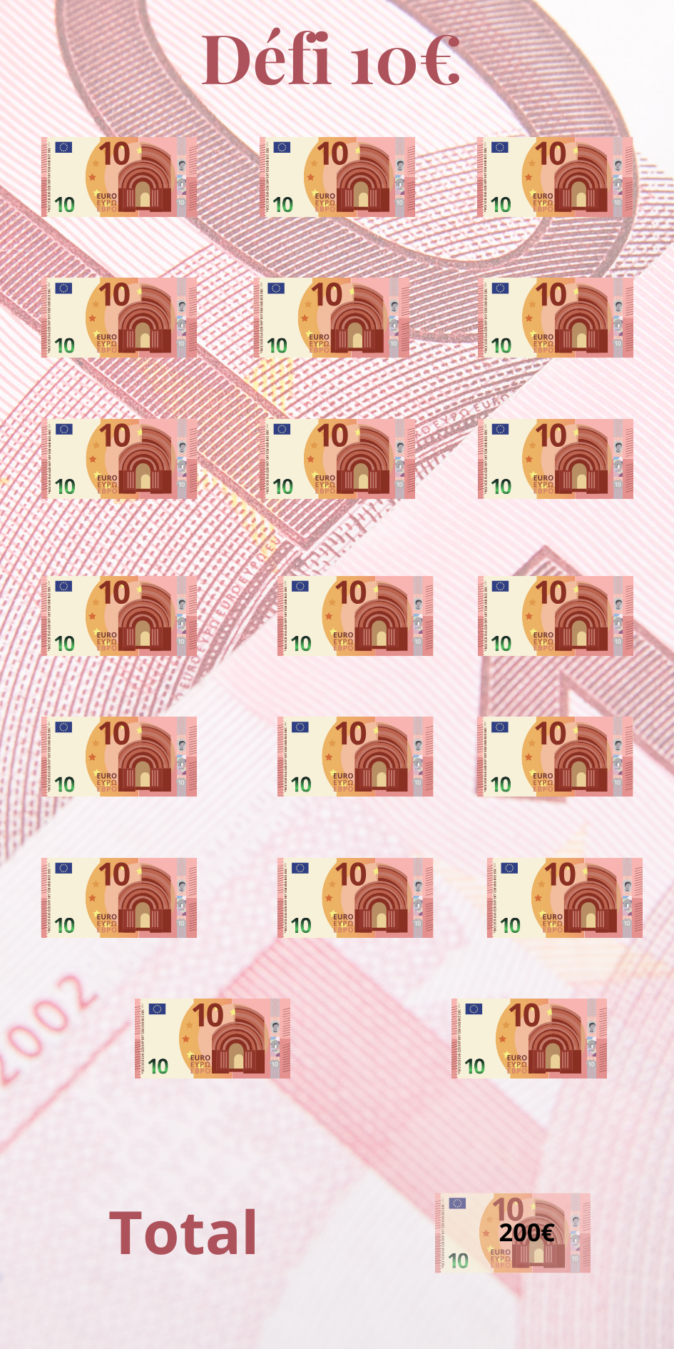 TRACKERS Défi 10€