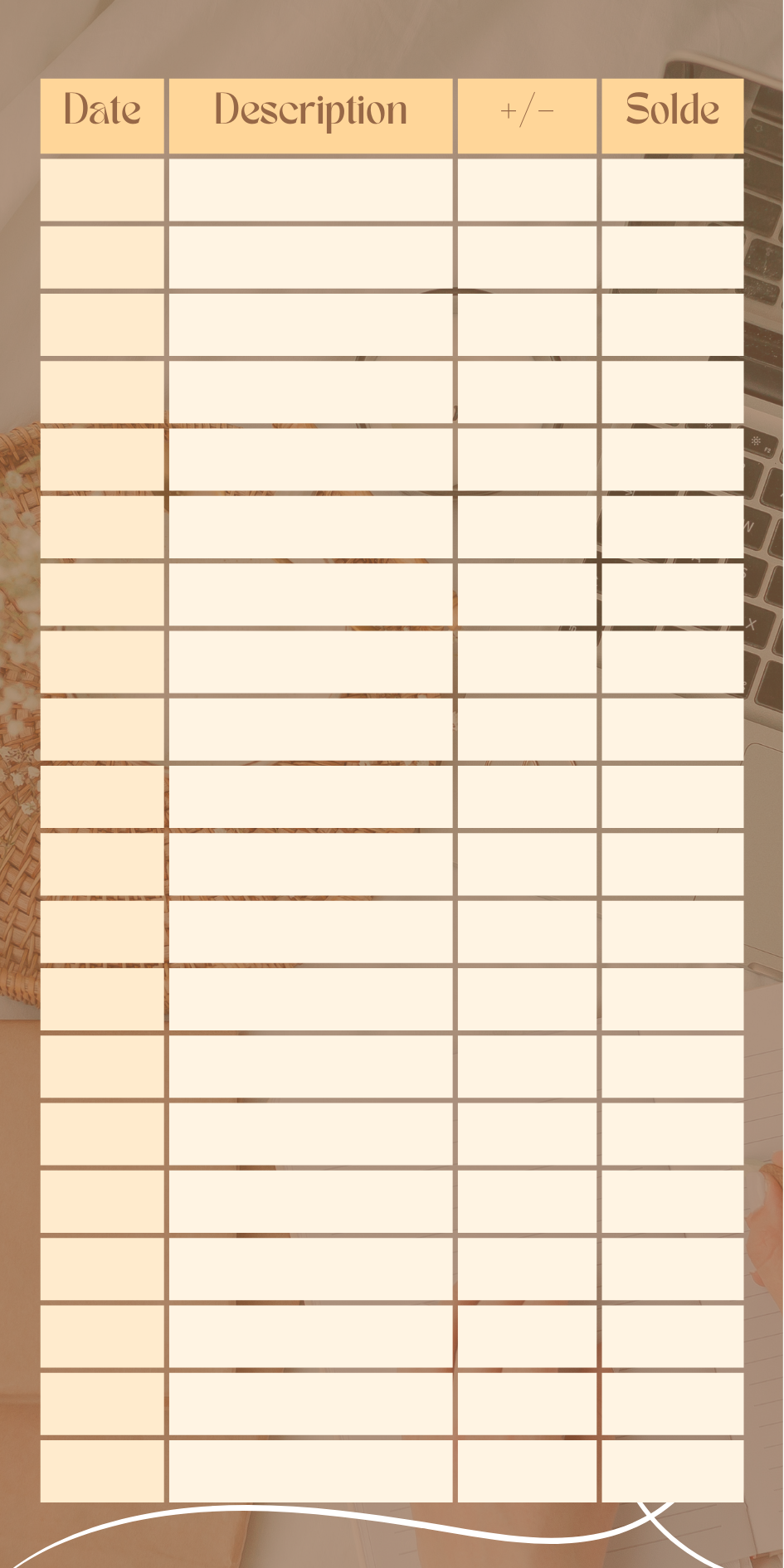 Travail zen- Page de garde avec fiche de suivi