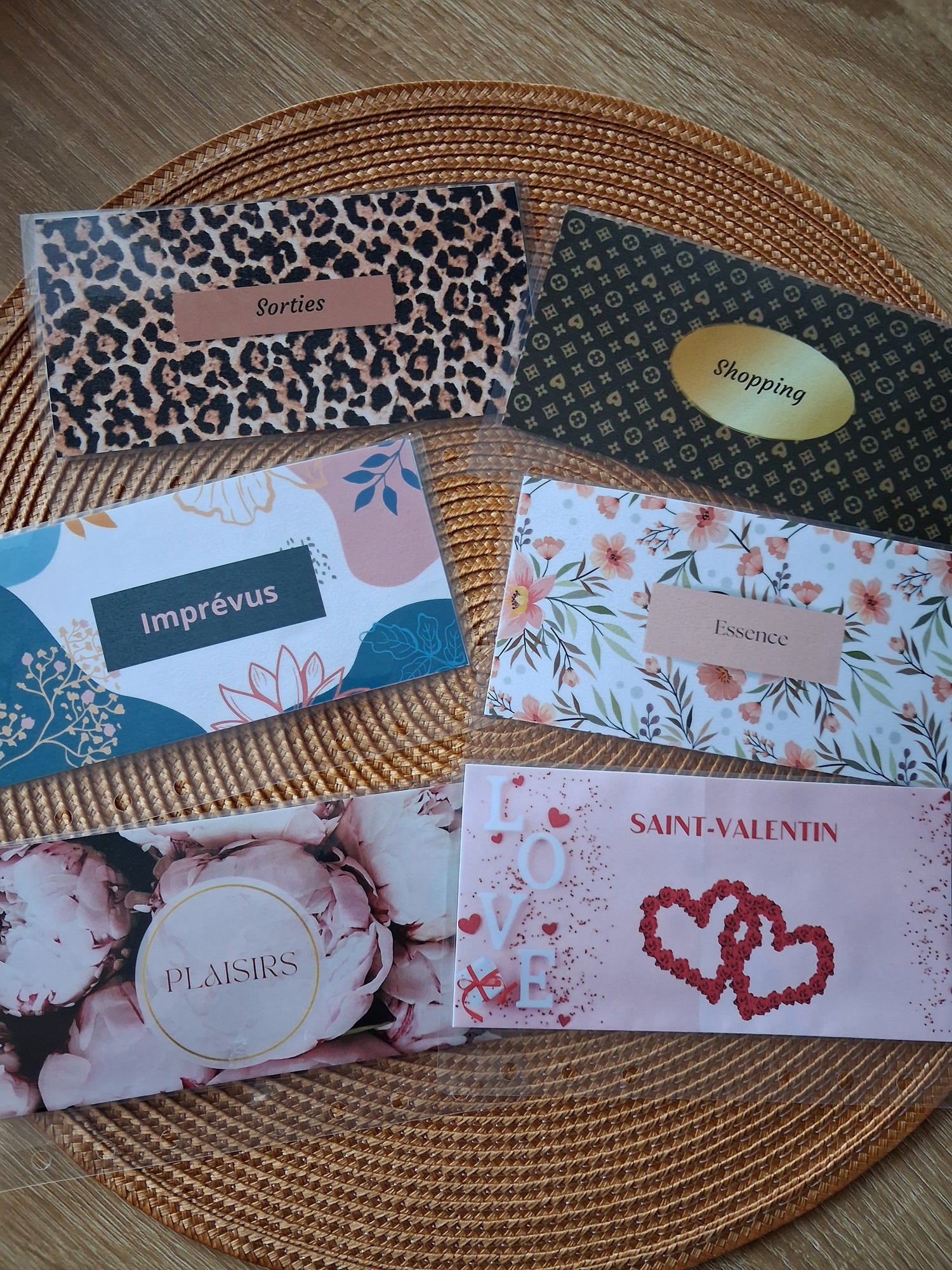 Enveloppes budgets perforées