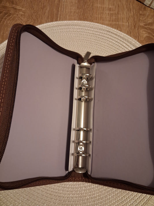 Classeur budget A6 avec fermeture