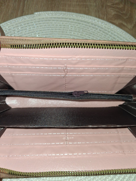 Portefeuille cœur léopard