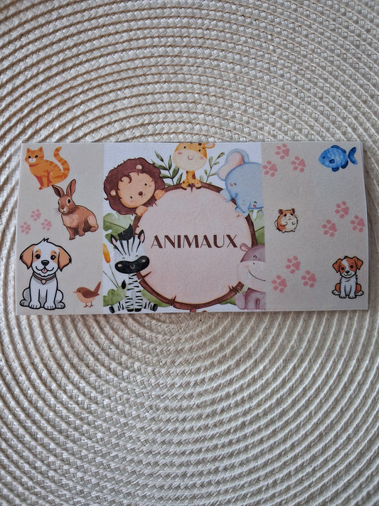 Enveloppe "Animaux" format A6