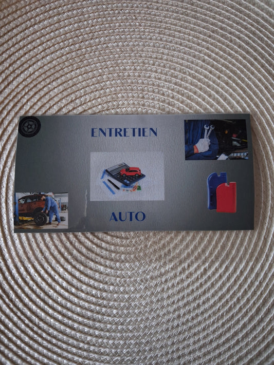 Enveloppe "Entretien Auto" format A6