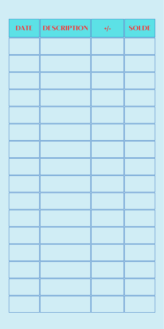 Page de garde "Transports" avec fiche de suivi