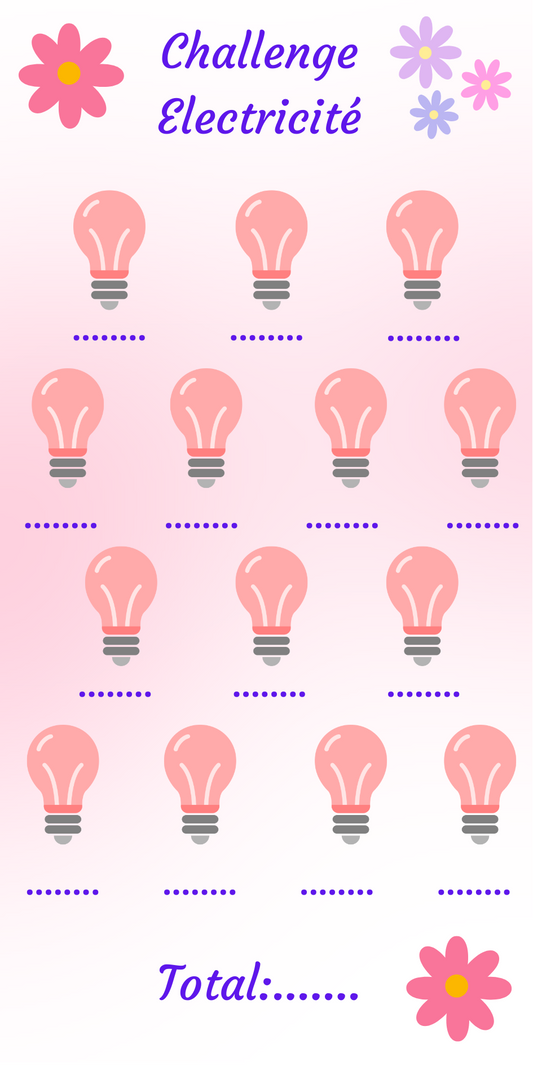 Tracker défi "Electricité"