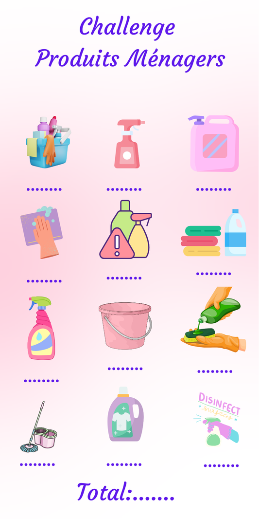 Tracker défi "Produits ménagers"