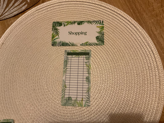 Page de garde avec fiche de suivi format A7