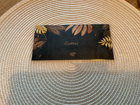 Enveloppe budget perforée avec fiche de suivi, format A6