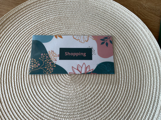 Enveloppe budget perforée ouverte format A6