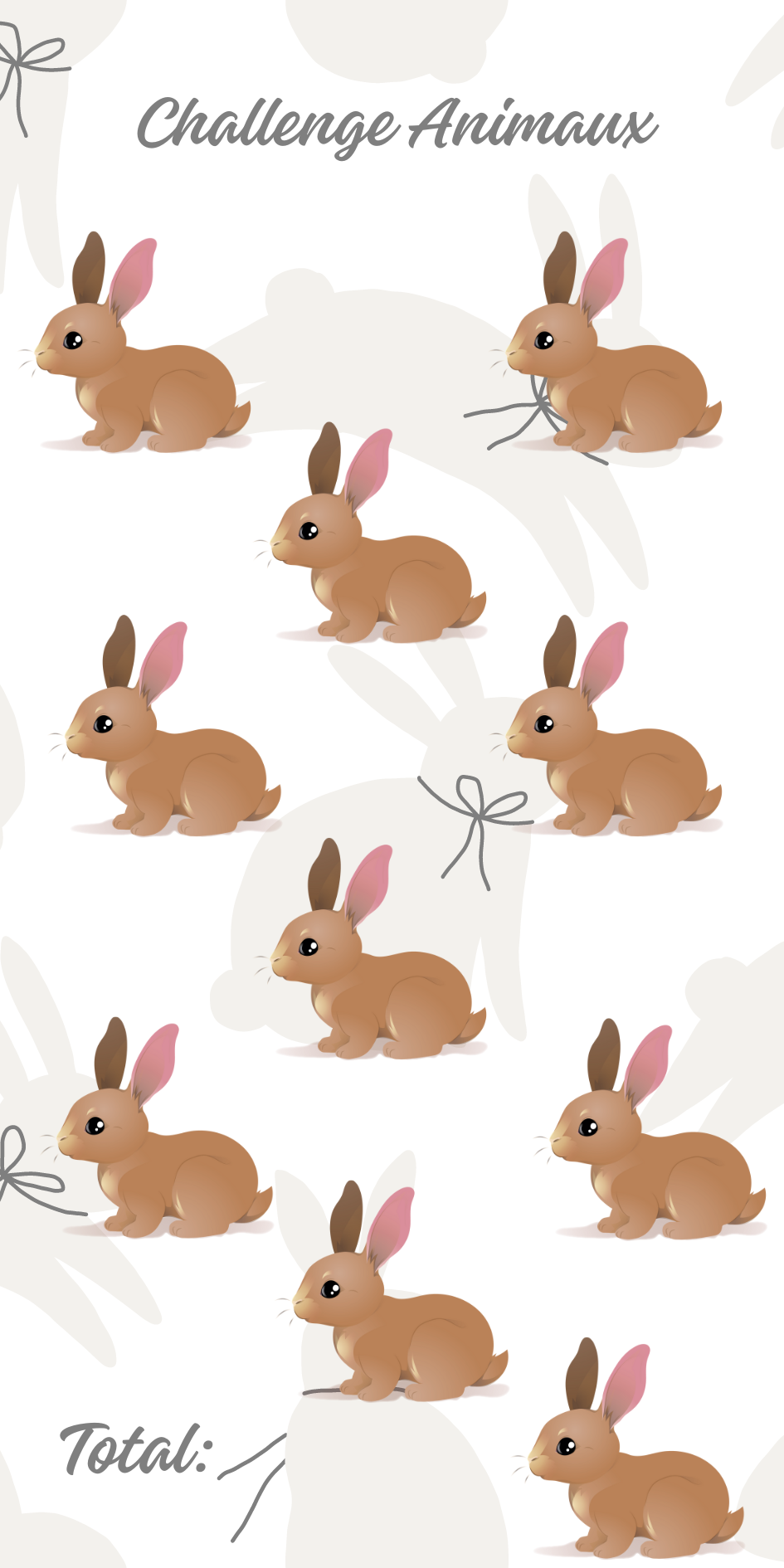 Tracker défi Lapins