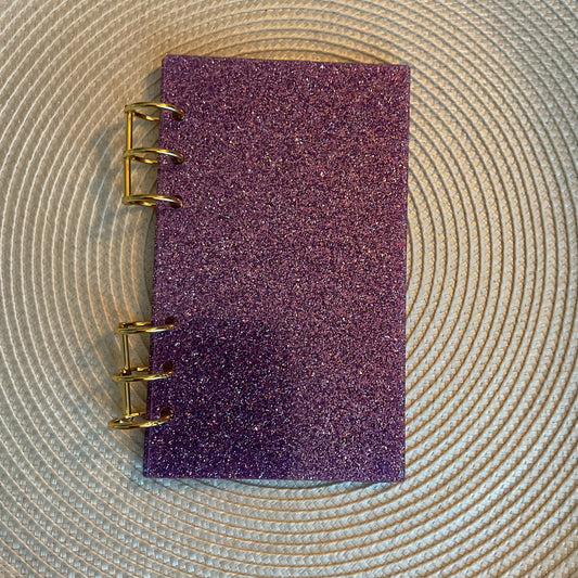 Classeur A6 rigide pailleté