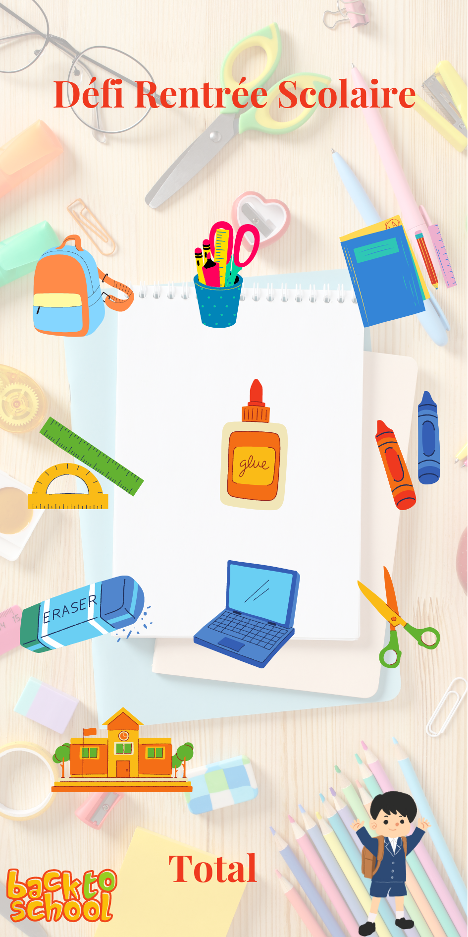 Tracker défi "Rentrée scolaire"