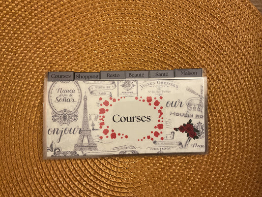 Lot de 6 enveloppes budget portefeuille