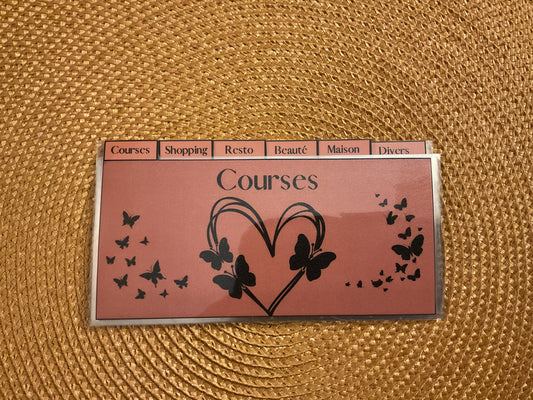 Lot de 6 enveloppes budget portefeuille