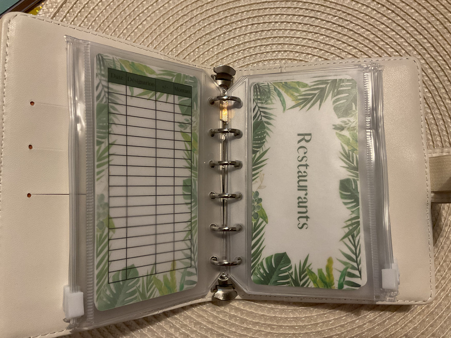 Classeur budget personnalisé complet format A7