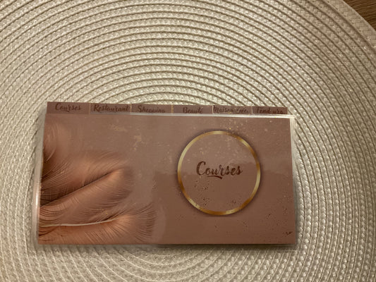 Lot de 6 enveloppes budget portefeuille pailletées