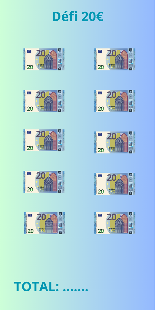 TRACKERS Défi 20€