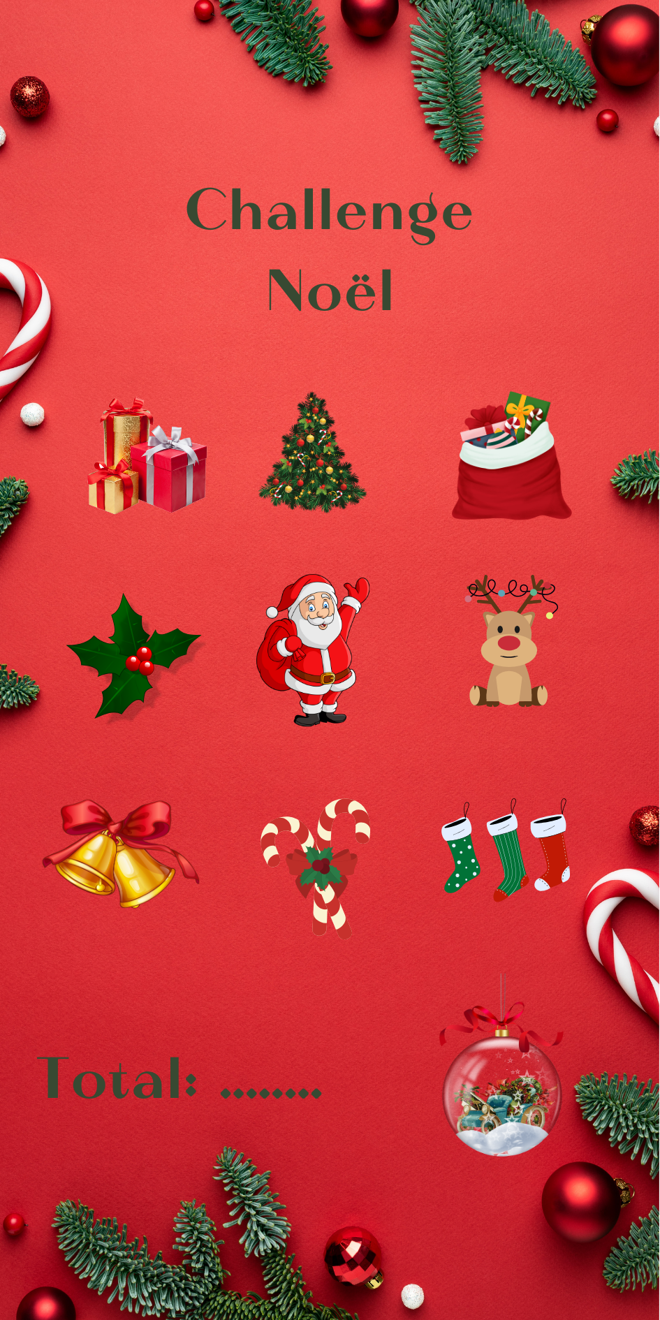 Tracker défi"Noël"