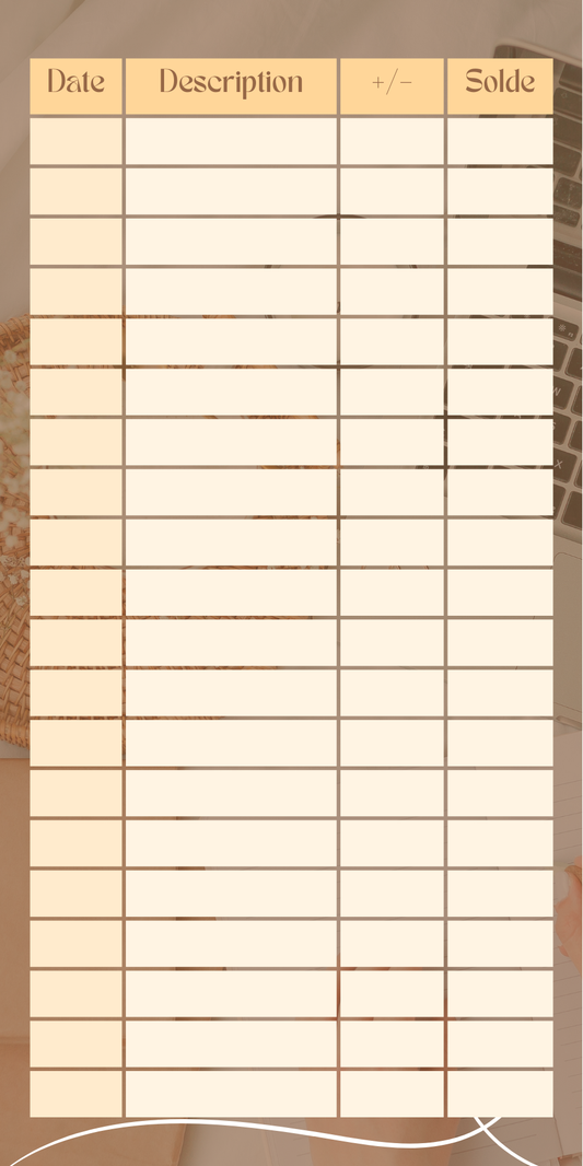 Travail zen- Page de garde avec fiche de suivi